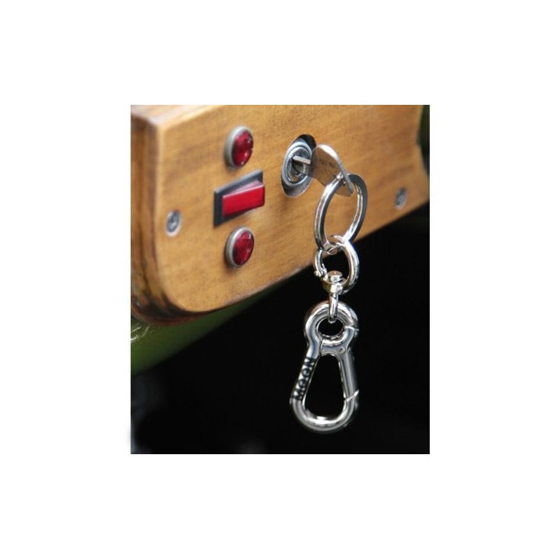 MOONEYES ムーンアイズ MOON W カラビナ キーホルダー MOON Double Carabiner key