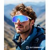 OUTDOORKING Mens Sunglasses Sports Sun Glasses Polarized Sunglasses Men UV400