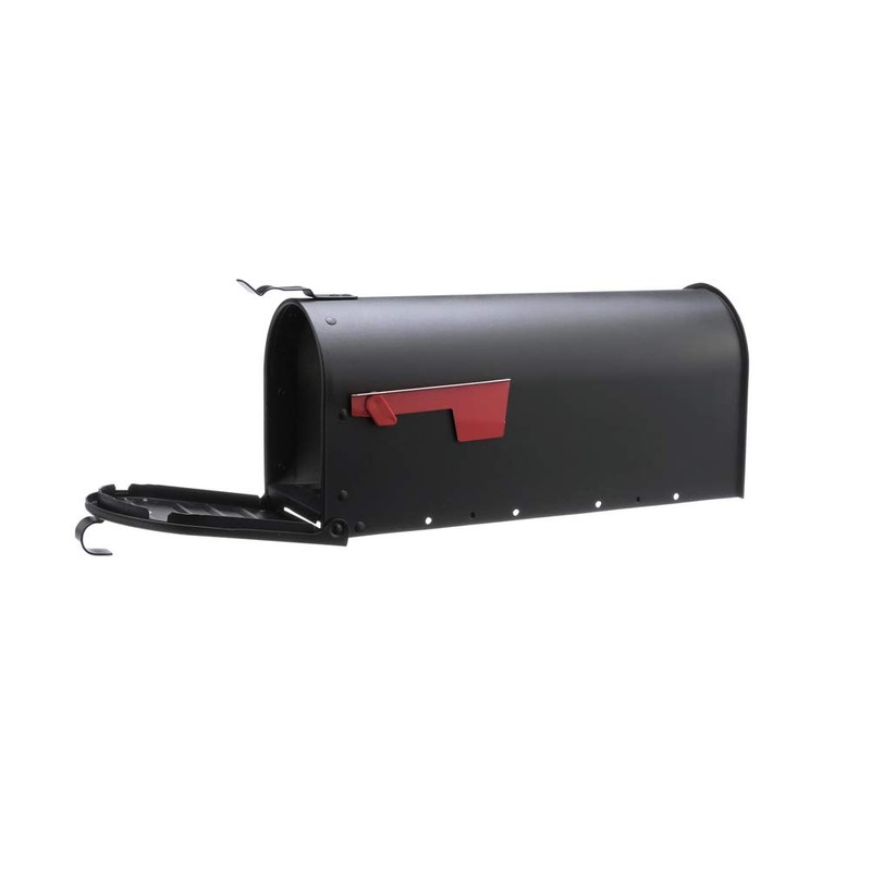 Gibraltar Mailboxes Admiral Medium Capacity Aluminum Textured Black, Post-Mount Mailbox,