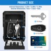 NEWIROVE Large Key Safe Wall Mounted Key Cabinet with Combination