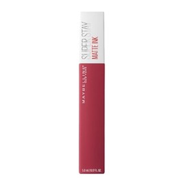 Maybelline SuperStay Matte Ink Labial Líquido, Larga Duración 16 Horas, Alta Pigmentación Sin Transferencia, Aplicador de Precisión en Flecha, Tono 80 Ruler, 5 ml