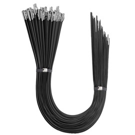 Aroono Heavy Duty Metal Zip Ties-20 inch, 304 Stainless Steel, Self-Locking Design, High Temperature Resistance (Black 50pcs)