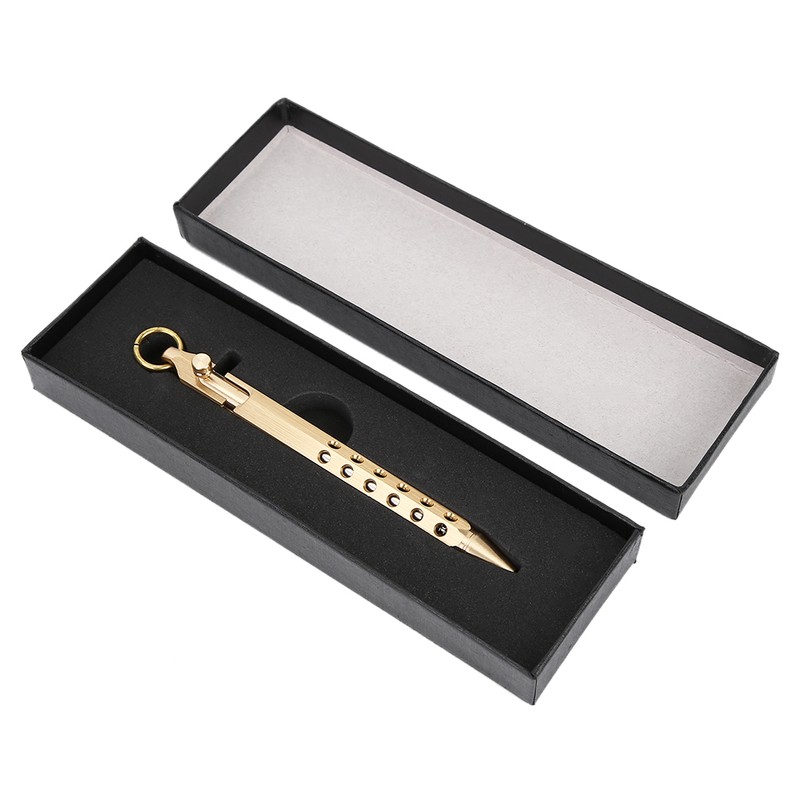 Retro Style Metal Brass Signature Gel Ink Pen Office School