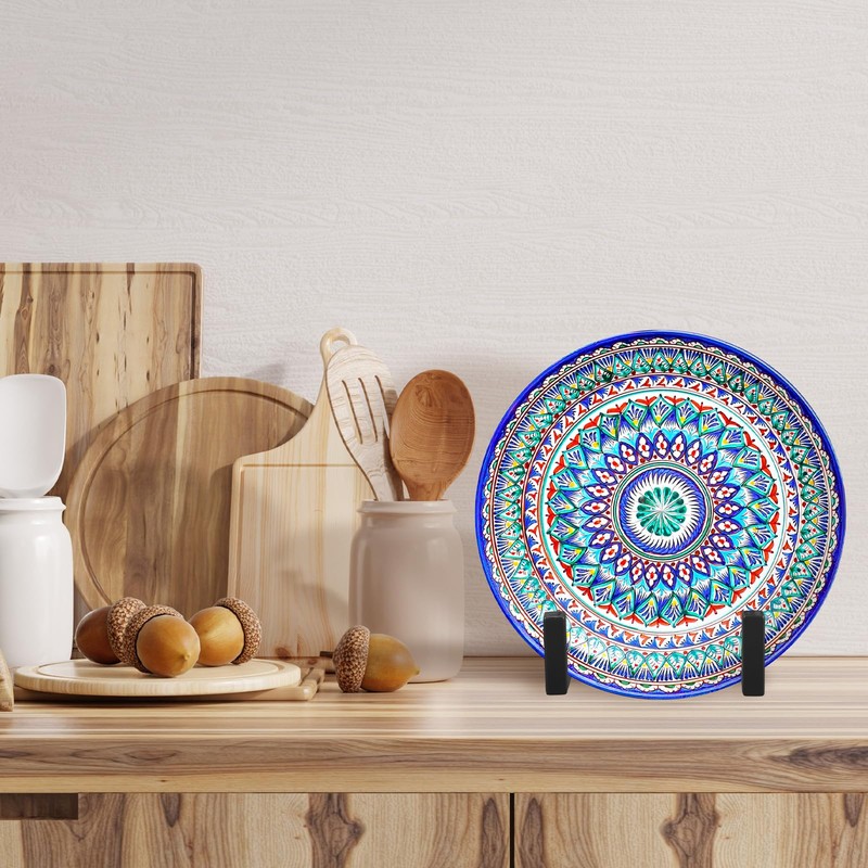 Sweetude 2 Pcs Large Plate Stands for Display Metal Frame