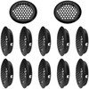 12 PCS Round Louver Grill Cover Air Vents (Black)