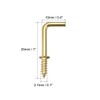 sourcing map Screw Hooks Ceiling Hooks Self-Tapping Screw-In Hooks with