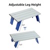 PORTAL Folding Mini Small Beach Table, Portable Aluminum Beach Table