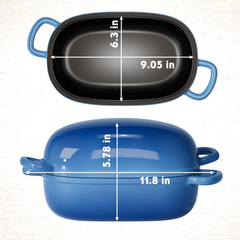 Dutch Oven for Bread Baking - 2.5QT Bread Pans for