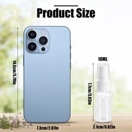 8 Stück Transparente Sprühflasche Kunststoff, Tragbares Reiseflaschen Set Zerstäuber Sprayflasche Leer Plastik Sprühflasche Klein Sprayflasche Atomisers Nachfüllbare Sprühflasche Feiner Nebel ( 10ml )