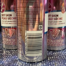 Gillette 3X  Gillette Satin Care - Dry Skin Shave Gel With Shea Butter, 7 oz. Each