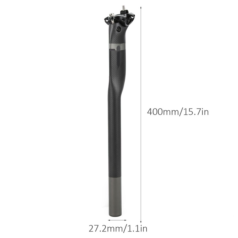 Carbon Fiber Bicycle Seatpost 27.2x400mm Folding Cycling Road Mountain Bike