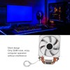 CPU Cooling Fan Professional Efficient 6 Tubes 3 Wires White