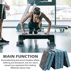 6Pcs Anti-Vibration Pads,4"x4" High Density Rubber Shock Absorbing Washer Pads,Non-Skid Protector Mat,for Washing Machine Dryer Treadmill Compressor Furniture