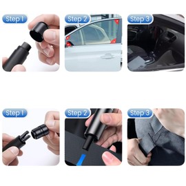 Safe Pro X Car Emergency Hammer with Seat Belt Cutter, Emergency Hammer & Belt Cutter Car for Car Windows Compatible with All Vehicles A5