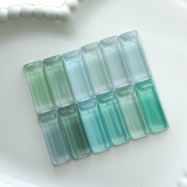 I like mint ୨୧⋆ Mint one color handmade nail tip - short coffin / 민트 좋아 ୨୧⋆ 민트 원컬러 수제네일팁 - 숏코핀