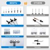 Besitu 210Pcs Black Pop Rivets Assortment Kit, 1/8" 3/16" 1/4"