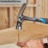 Kobalt 20-oz Smooth Face Steel Head Steel Claw Hammer Blue