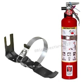 STRIKE FIRST 2.5 lb Fire Extinguisher ABC Dry Chemical  DOT Vehicle Marine Bracket w 2024 tag