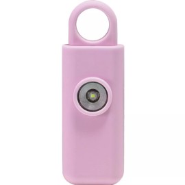Safety Technology Personal Alarm 130 DB Emergency Siren with Bright Strobe Light - Pink