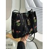 Women's Elegant Floral Fabric Shoulder Bag, Summer Trendy Large Capacity