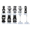 COOL STAR 23" Length 3/4" DD Surface Plated U-Joints Universal