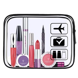 3 Pack TSA Approved Travel Clear Toiletry Bag,Portable Toiletry Bags for Women Men，Waterproof Cosmetic Makeup Bag with Zipper Closure for Travel Airplane Vacation