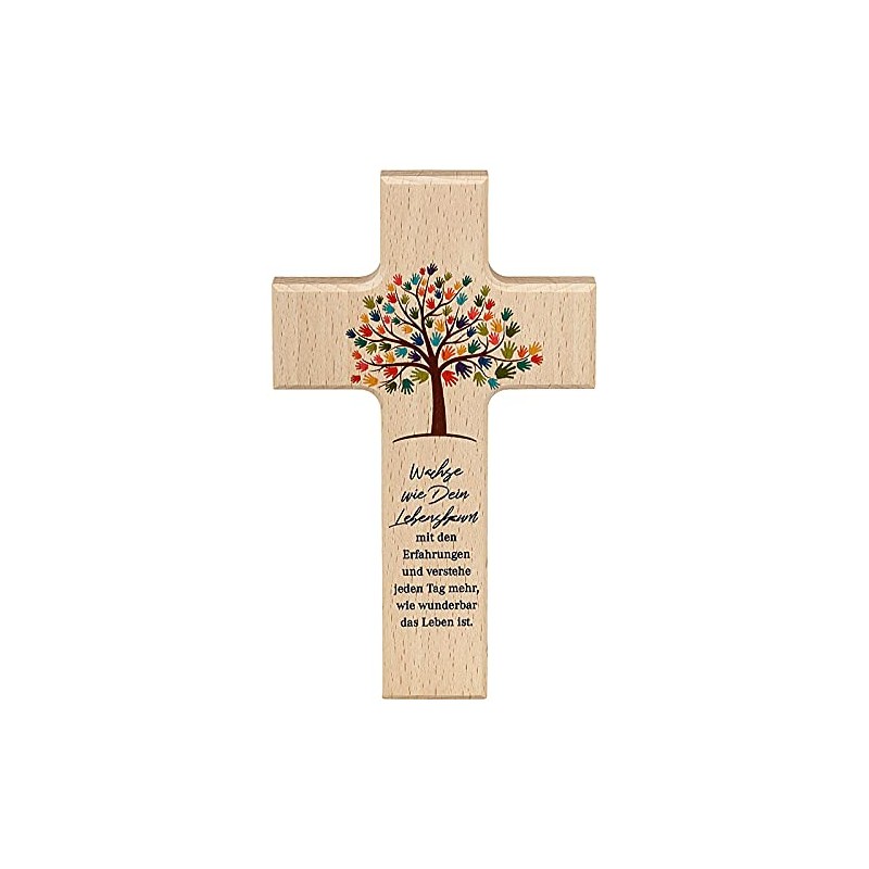 MaMeMi children's wooden cross: Tree of Life 15 cm