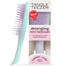 Tangle Teezer | El mini cepillo desenredante húmedo para cabello húmedo y seco, perfecto para niños y viajes, elimina nudos y reduce la rotura, hoja de glicina