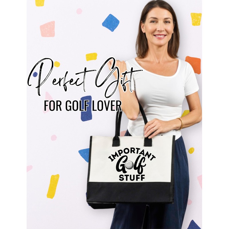 INNObeta Golf Gifts for Women Canvas Tote Bag, Tote Bag