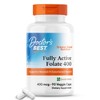 Doctor's Best Fully Active Folate with Quatrefolic400 mcg, Healthy Mood,