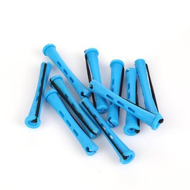 80 Piece Perm Set Complete 0.35 Inch Perm Curler Curler Perm Small Plastic Hair Rollers for Natural Hair Long Short Hair Styling Tool, Blue