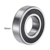 sourcing map 6206-2RS Deep Groove Ball Bearings 30mm Bore 62mm