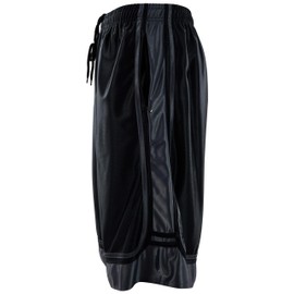 ChoiceApparel Mens Two Tone Training/Basketball Shorts with Pockets (S up to 4XL) (3XL, Zipper-Black/Grey)
