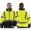 Majestic 75-1313/S High Visibility Waterproof Jacket with Quilted Liner, Yellow/Black,