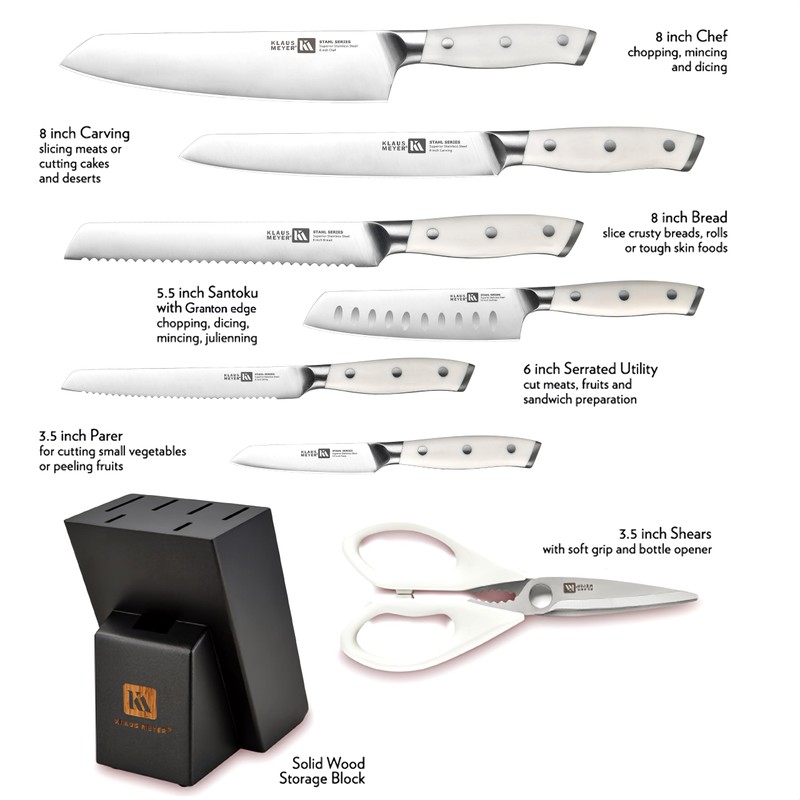 Klaus Meyer Stahl High Carbon Exclusive German Steel 8 Piece