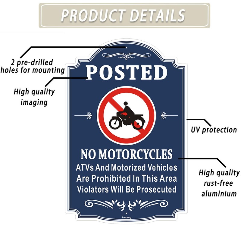 Posted No Motorcycle Prohibits ATVs And Motorized Vehicles Are Prohibited