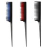 3 Pcs Hairdressing Back Combing Triple Teasing Comb Hairdressing Back