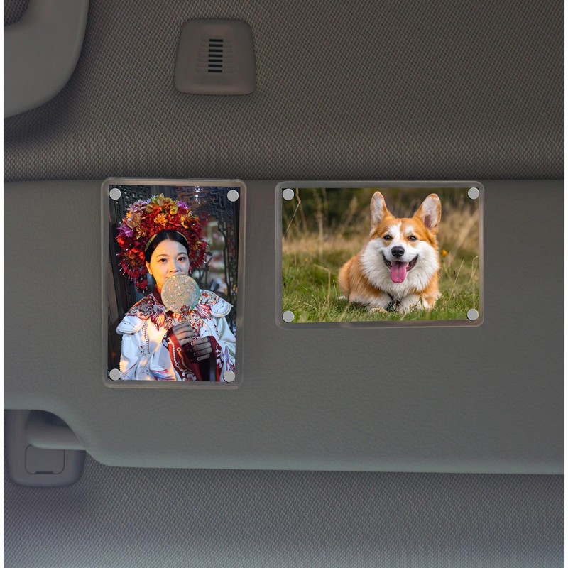 XMALL 2Pcs Car Picture Holder, Suitable for car Visor,Universal for