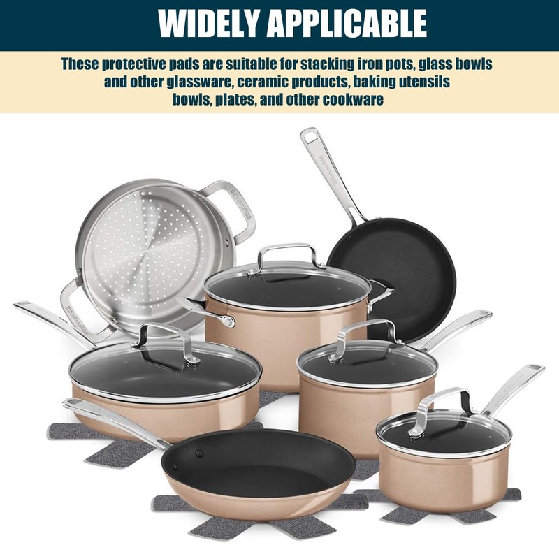 Pot and Pan Protectors, 9 Pieces Pot Pan Protectors for