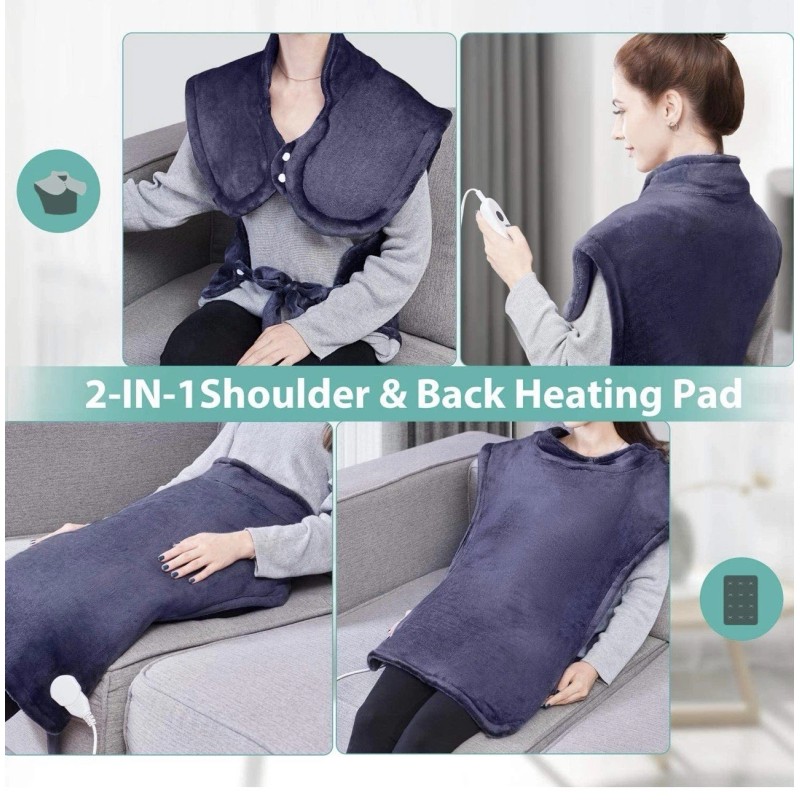 Homech HM-BD005 Heating Pad for Back Pain and Cramps, 35