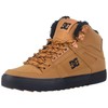 DC mens Pure High-top Wc Wnt Skateboard, Skate Shoe, Wheat/Black,