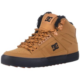 DC mens Pure High-top Wc Wnt Skateboard, Skate Shoe, Wheat/Black, 8.5 US