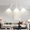 Hiiglxii Plug in Track Lighting with Power Cord, 6-Light LED