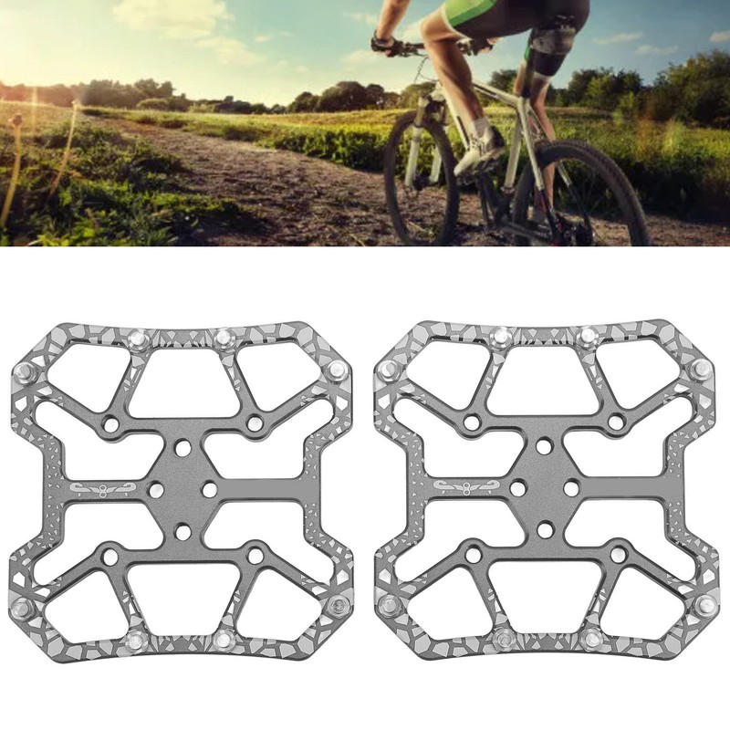 1 Pair Bicycle Clipless Pedal Converter Self Locking Disc Pedals