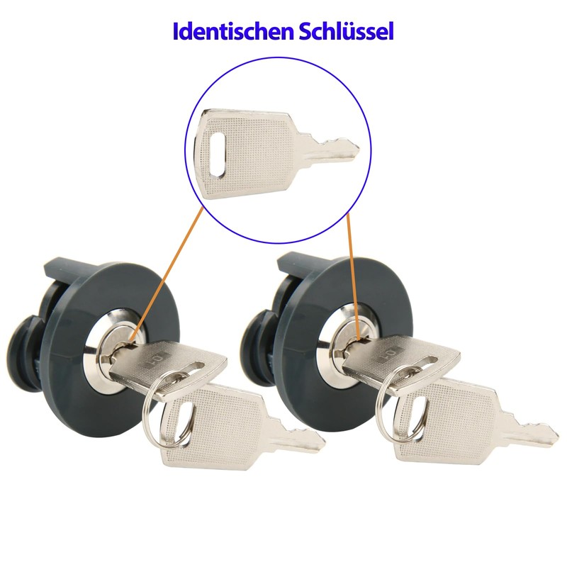 SEPOX Pack of 20 socket safety covers with key, anti-theft