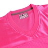 Pullonsy Hot Pink Men's Women's Football Jerseys for Adult V-Neck