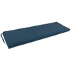 Blazing Needles Twill Bench Cushion, 63" x 19", Indigo Blue