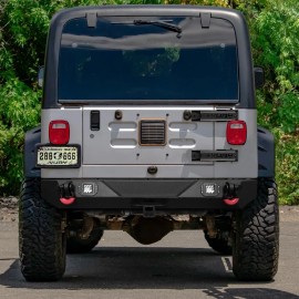 Vijay Steel Heavy Duty Reinforc Tailgate Hinge Set Fits 97-06 Jeep Wrangler TJ