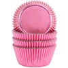 Gifbera Standard Pink Foil Cupcake Liners Wrappers Baking Cups for