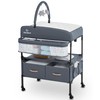 Portable Baby Changing Table with 2 Storage Baskets, BabyBond Foldable